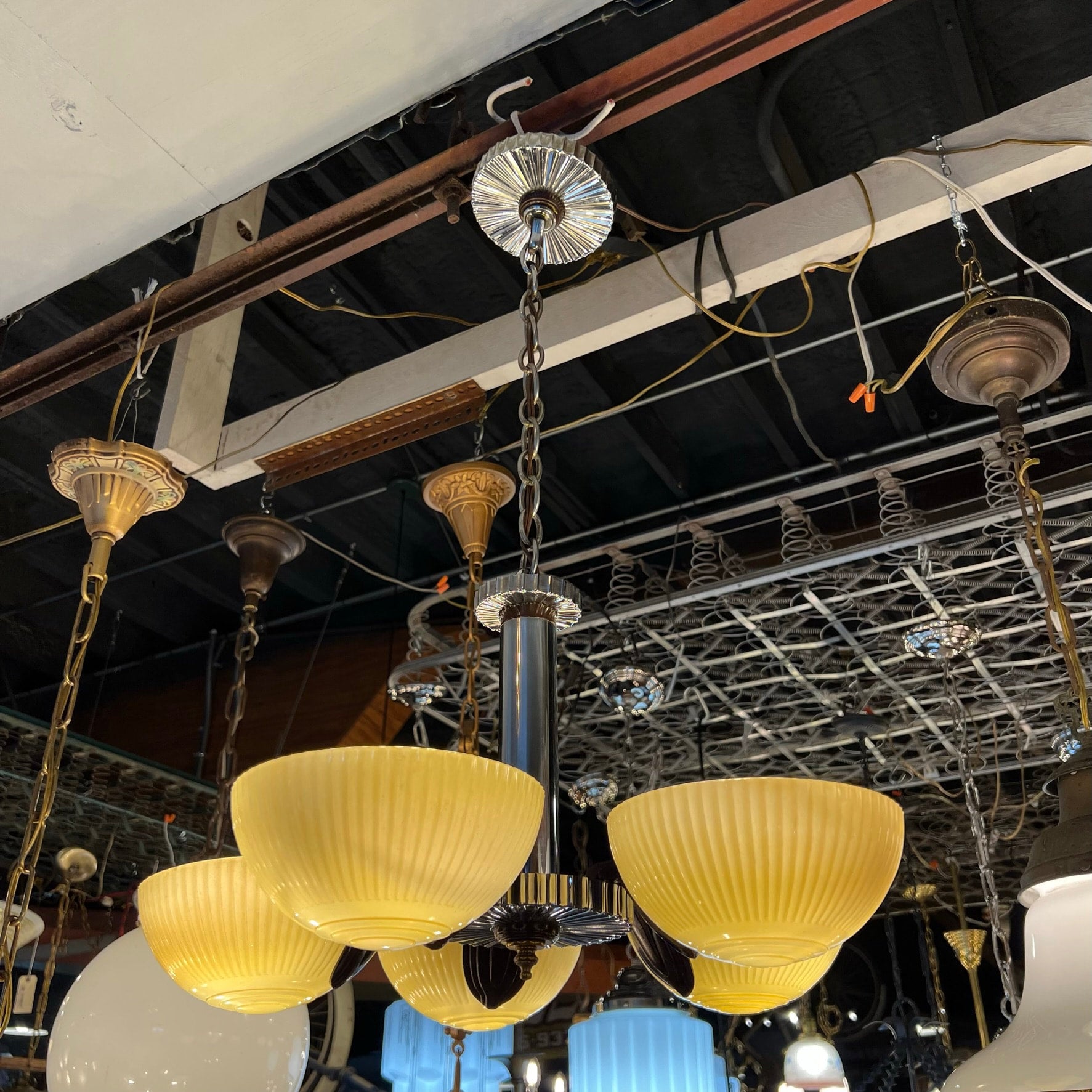 Slip shade chandelier 2025