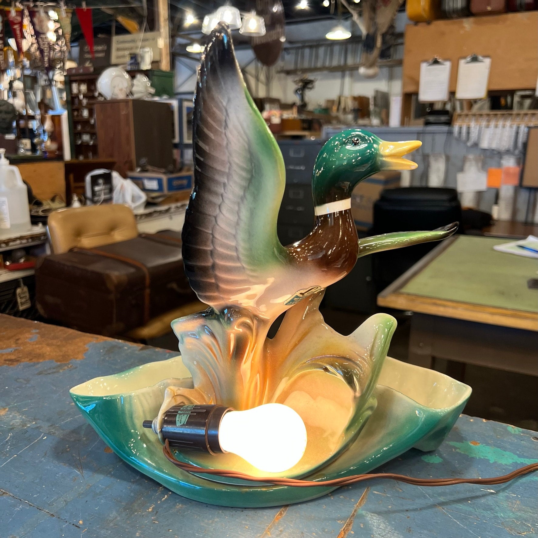 Mallard shop duck lamp