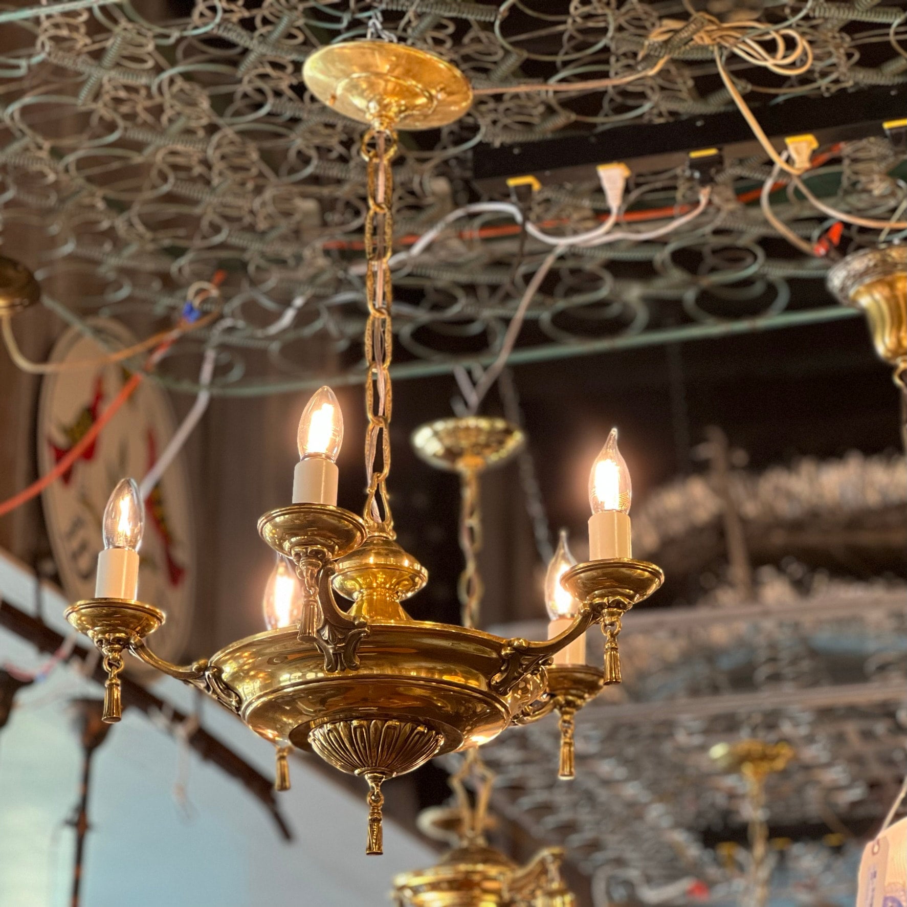 5-arm-brass-pan-chandelier-madison-street-salvage