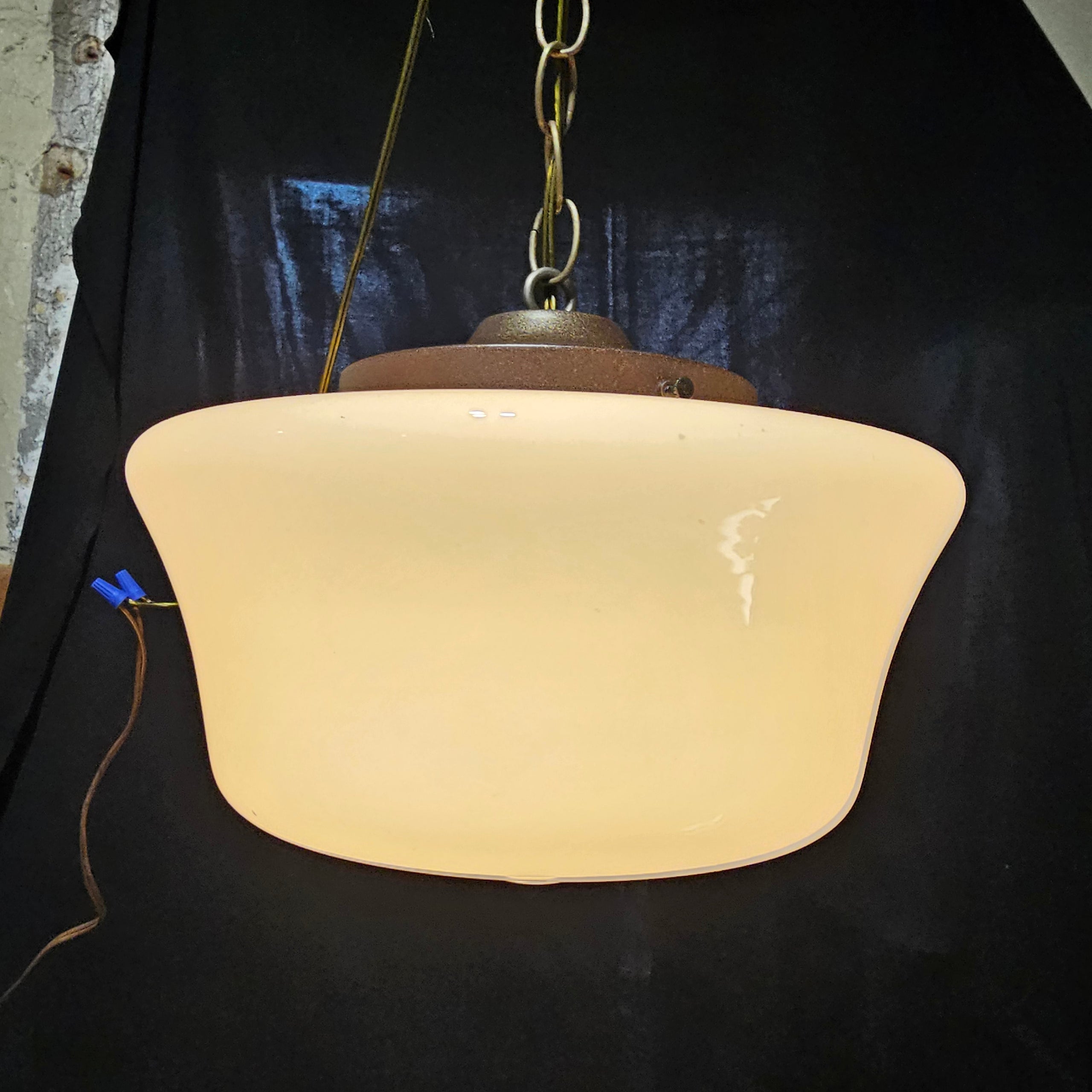 Vintage schoolhouse pendant light discount